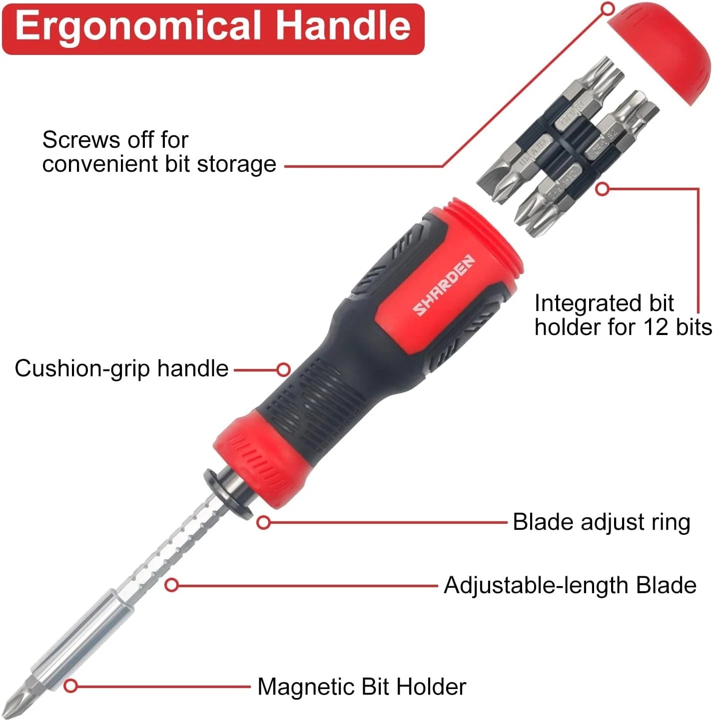 Multi Screwdriver 13-in-1 Screw Driver Adjustable Screwdriver Set Multitool A...