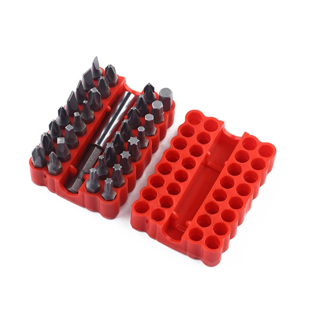 33 Pcs Tamper Proof Screwdriver Bit Set Security Bits for Screws