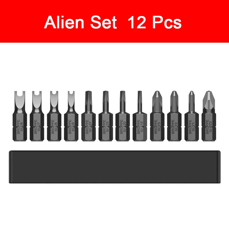 Short Batch Head Screwdriver Magnetic High Hardness S2 Alloy Steel Screw Driver