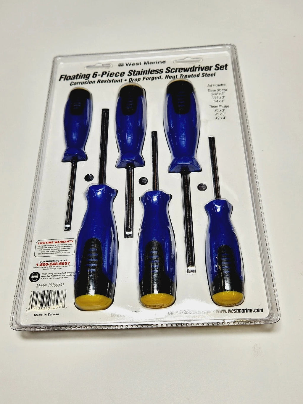 West Marine Floating Stainless 6pc Screwdriver Set