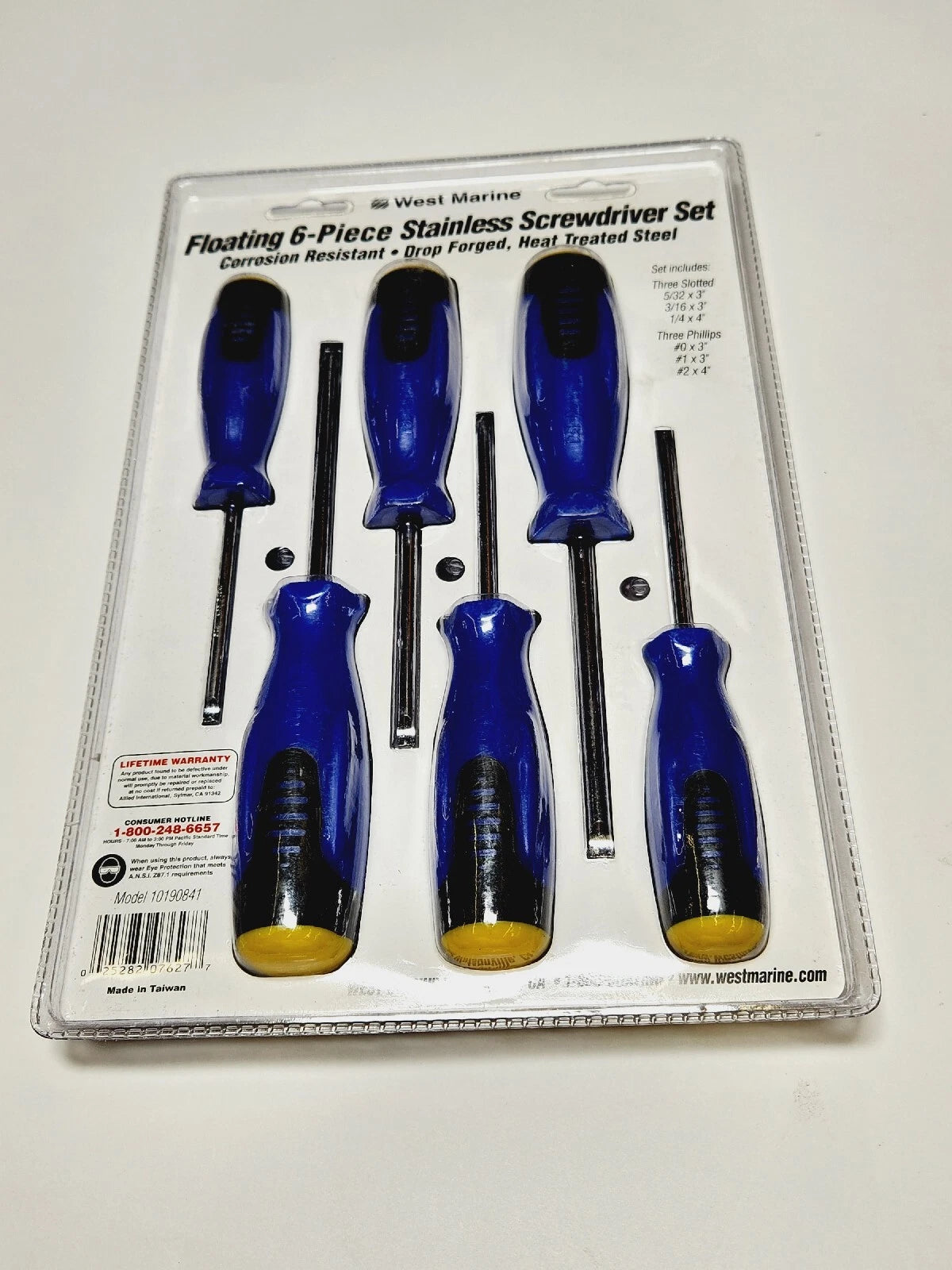 West Marine Floating Stainless 6pc Screwdriver Set