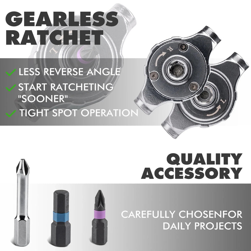 40in1 Ratchet Screwdriver Set Magnetic Bits Mini Repair Tool Kit PC iPhone DIY