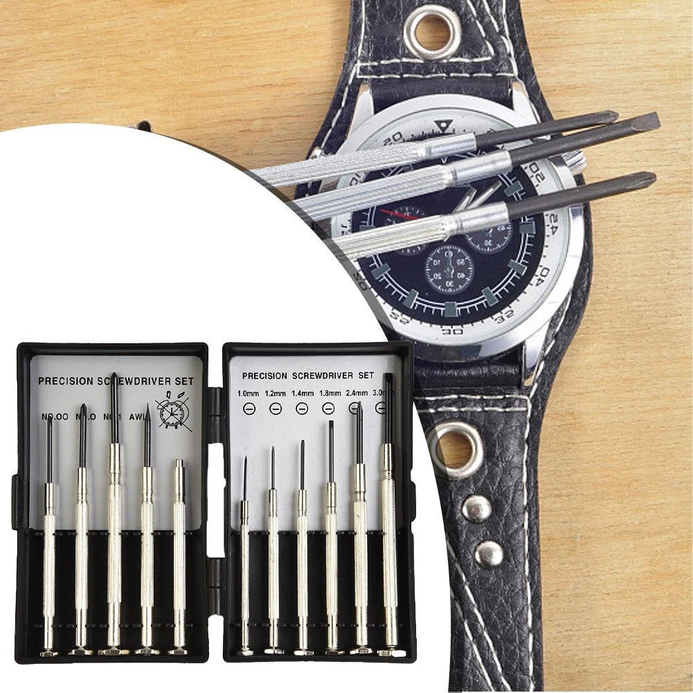 Screwdriver Set 11Pcs/Set Slotted Cross Screwdrivers Chrome Vanadium Steel