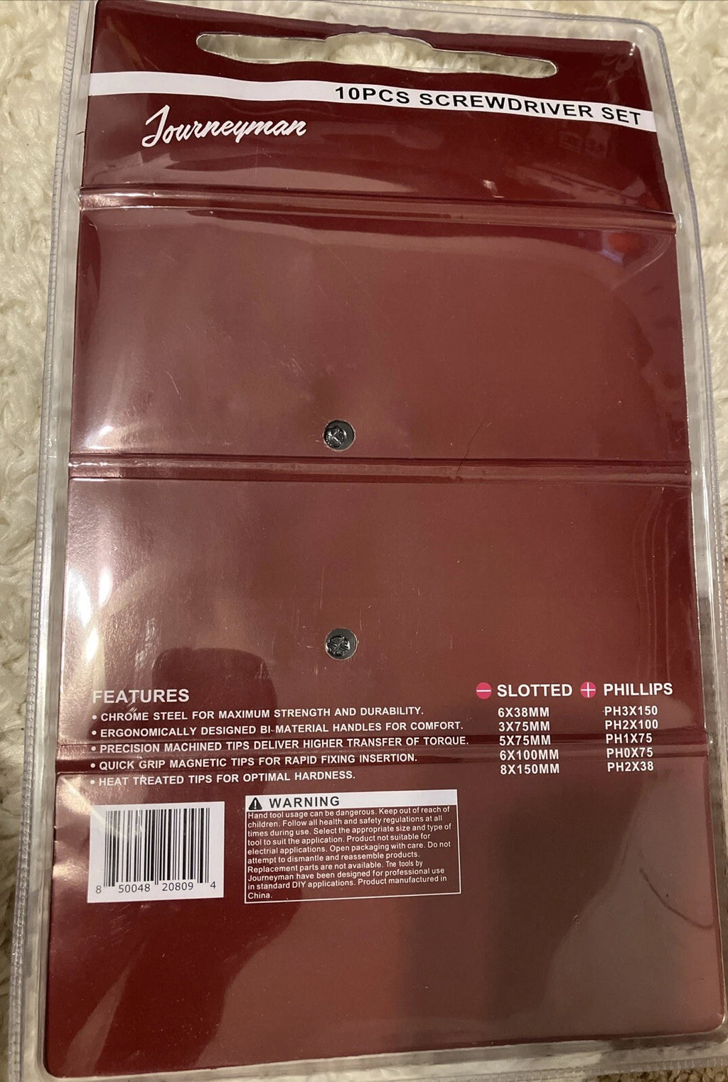 Journeyman 10 Pieces Screwdriver Set