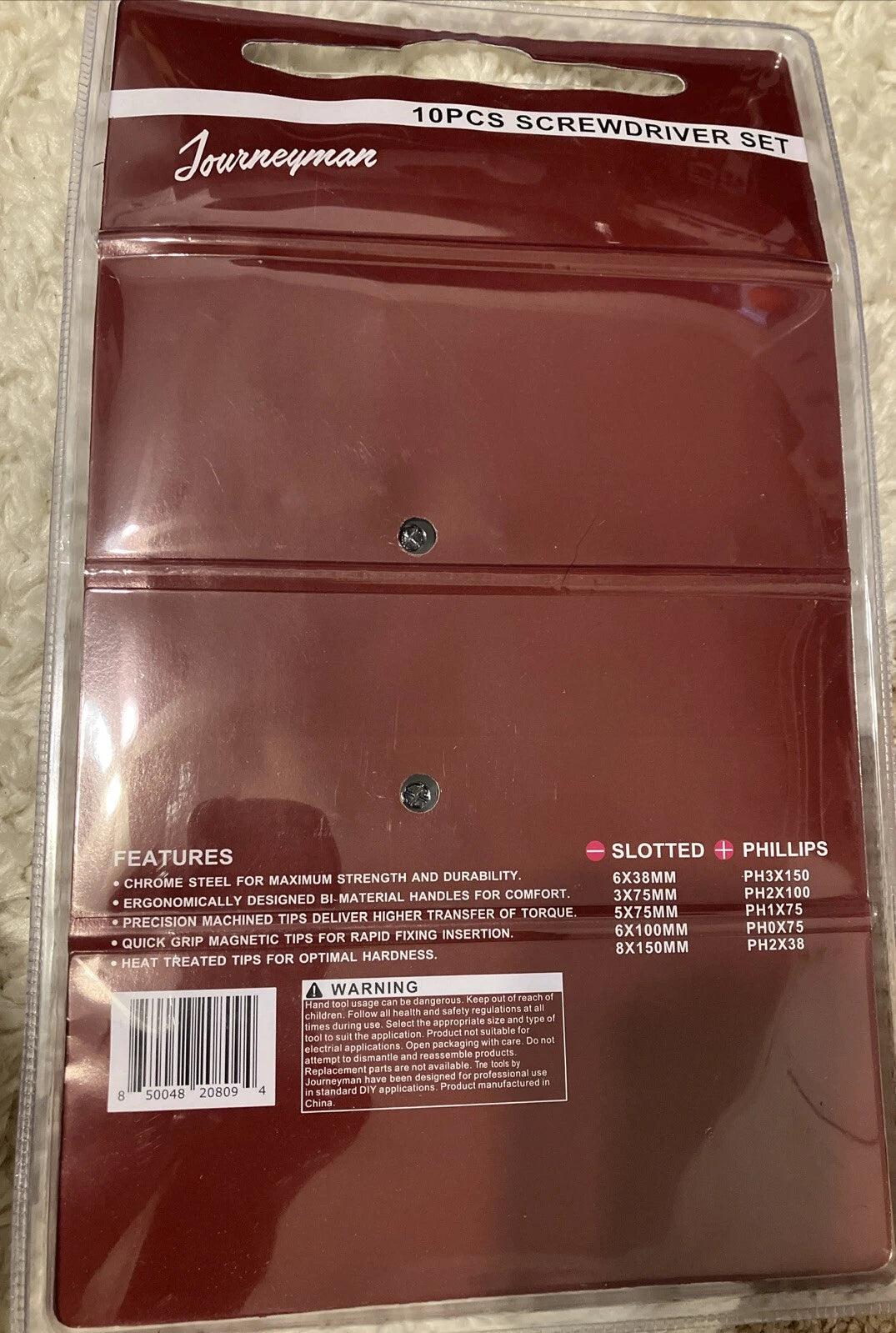 Journeyman 10 Pieces Screwdriver Set