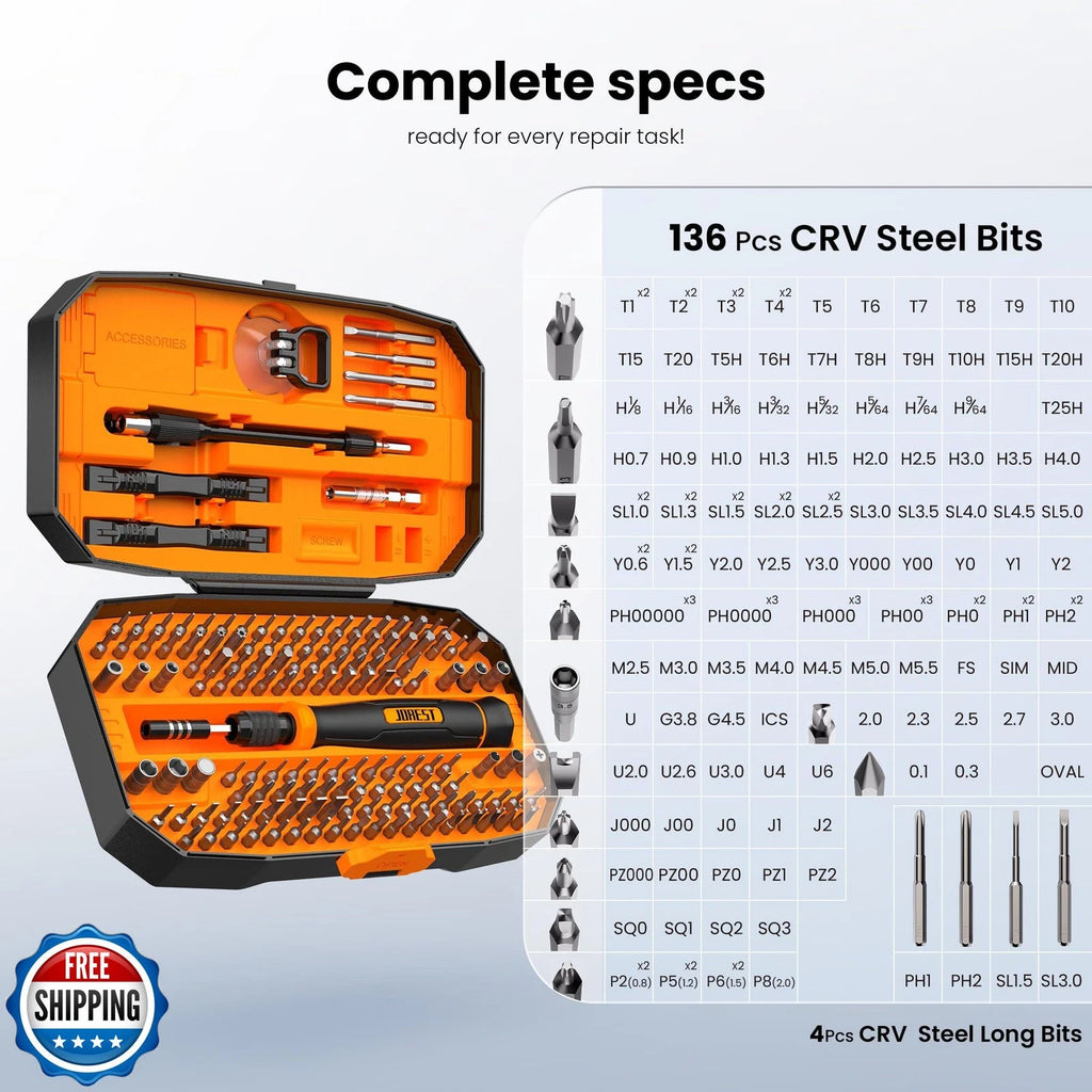 JOREST 152 in 1 Precision Screwdriver Set, Tool Gifts for Men, Magnetic Tool