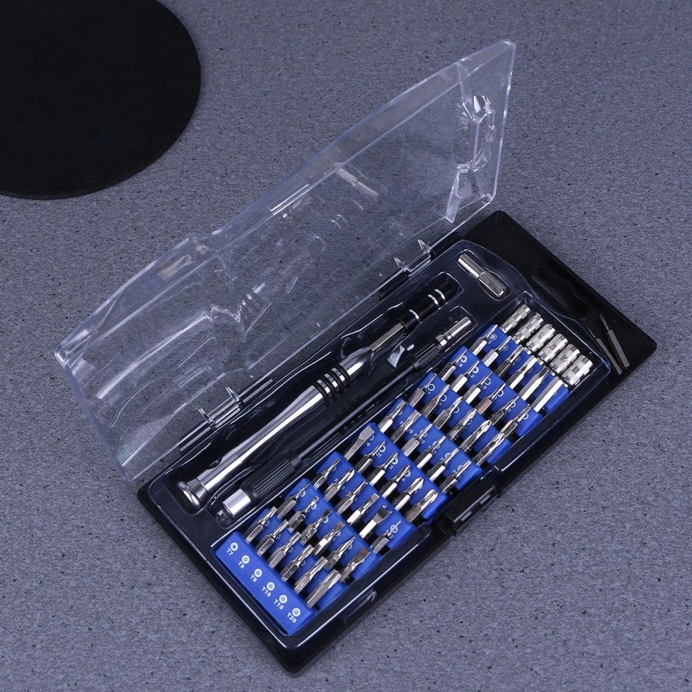 58 in Screwdriver Set Small Screws Glasses Repair Kit with Magnetic Bits Tool