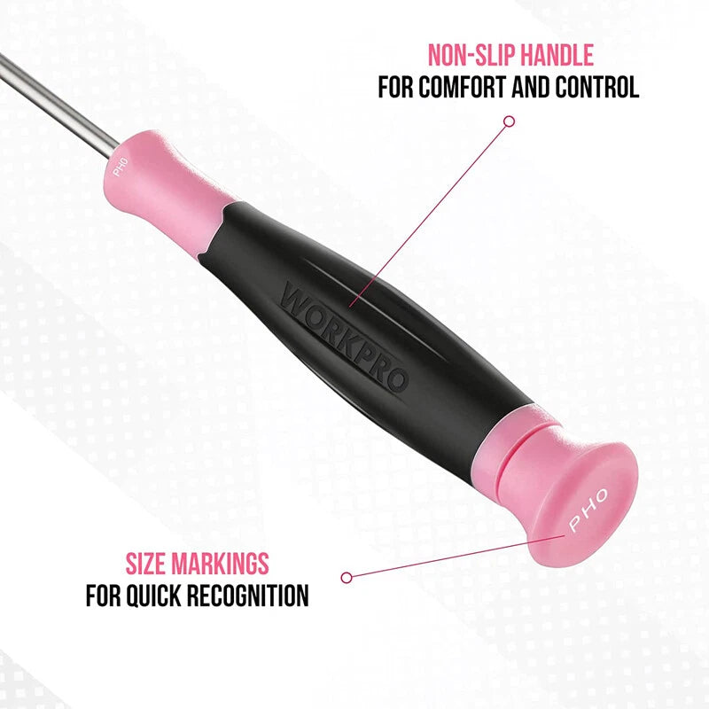 WORKPRO 10PCS Precision Screwdriver Set Slotted Torx Phillips Star Screwdrivers