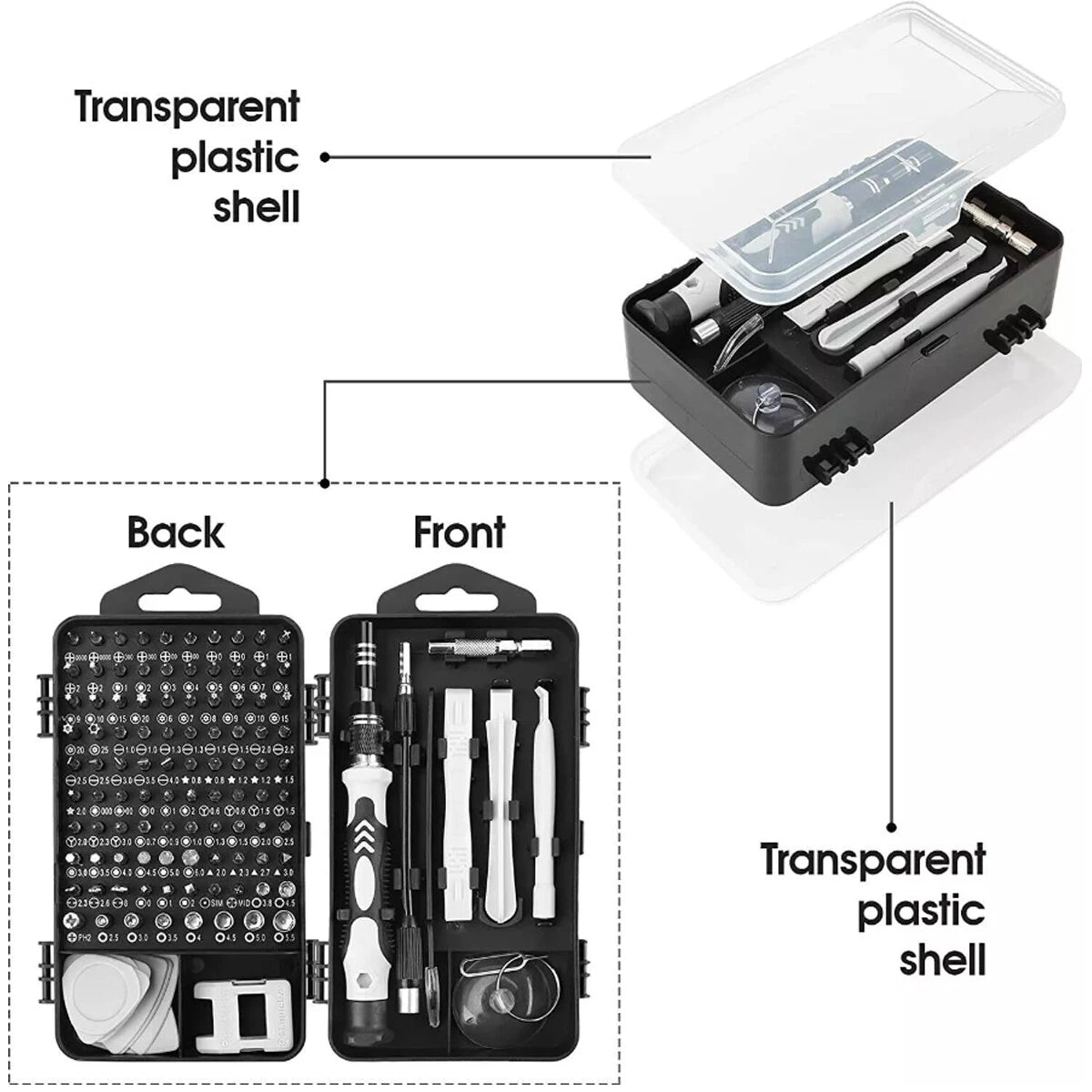 115 in 1 Precision Screwdriver Set Repair Tool Kit For Laptop Computer PC Phone