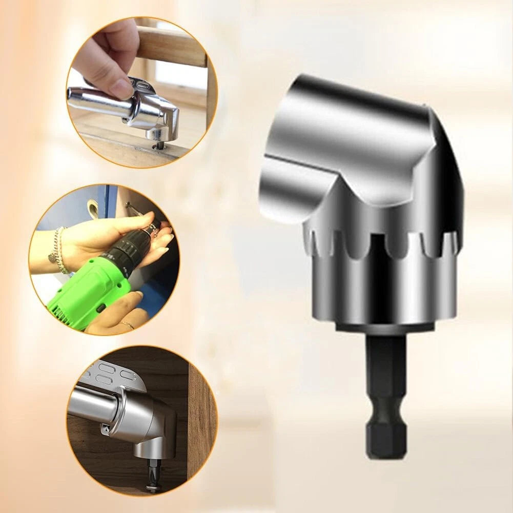 105° Angle Hex Drill Bit Driver Extension 1/4" Screwdriver Hand Socket Adapter