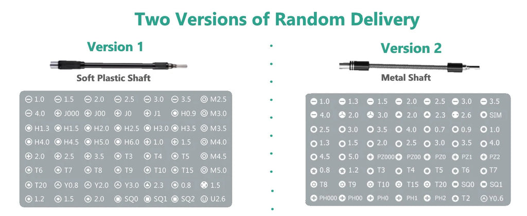 59 in1 Precision Screwdriver Set Magnetic Bits Magnetic Driver Flexible shaft