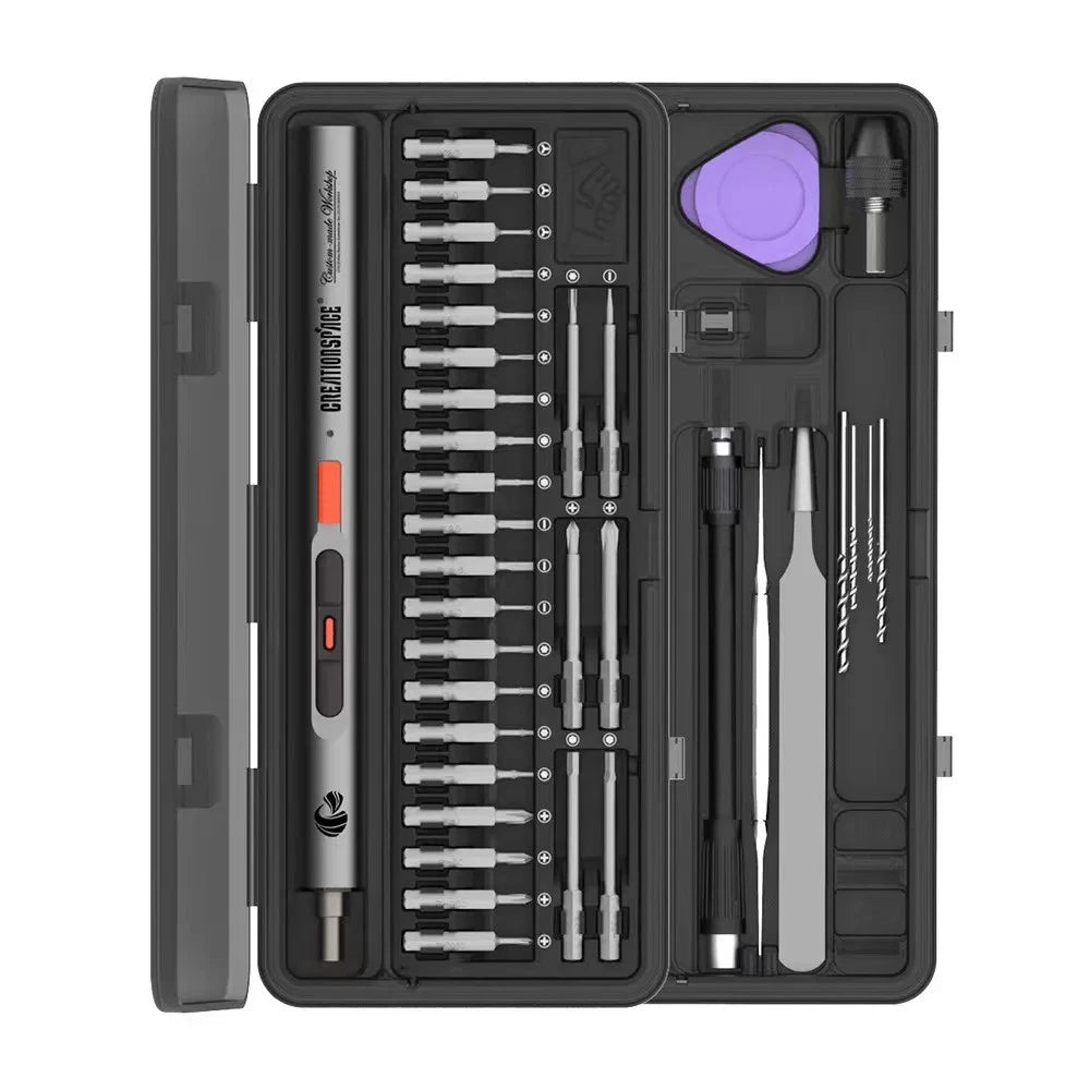 3.6V Electric Screwdriver Rechargeable Screwdriver Set with LED Light 3 Torque