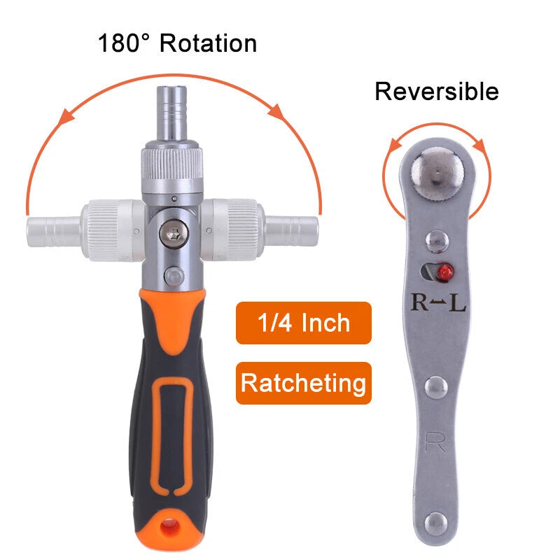 38pcs Mini Ratchet Screwdriver Bit Set Driver Drill Bit Hex Torx Repair Tool Kit