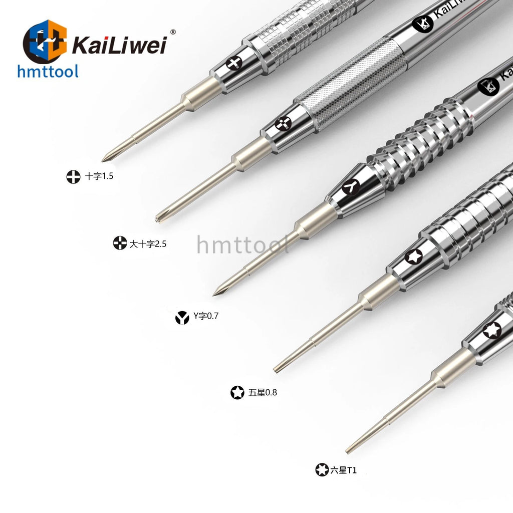 KAILIWEI 041 Y0.7 1.5 2.5 T1 0.8 Screwdriver Set Screw Repair Screwdriver Set