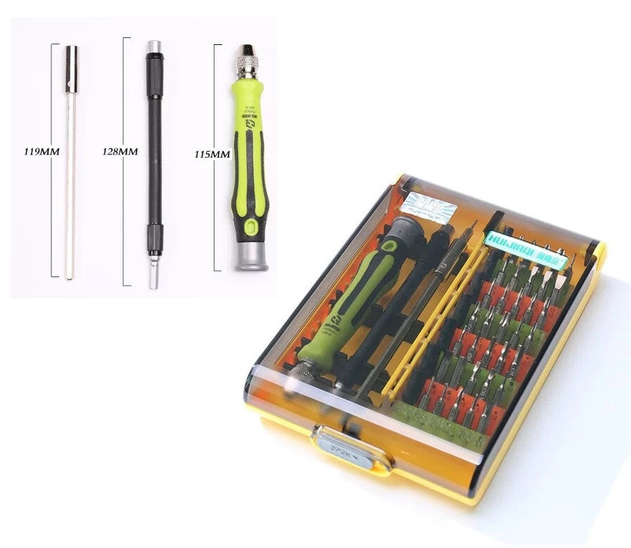 45 In 1 Precision Torx Screwdriver Bit set Hex Star Tweezer Repair Tool Kit New
