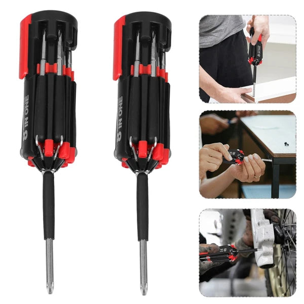 2Pcs Screwdirver Stubby Screwdriver Set Magnetic Screwdriver Set 8 1 Screwdriver