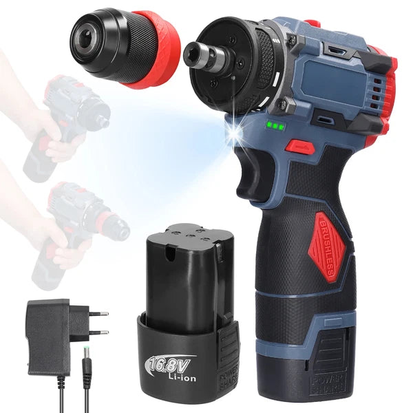 45/38Nm Screwdriver Torque Adjustable 2 Speed Control Modes Repairing Tool New