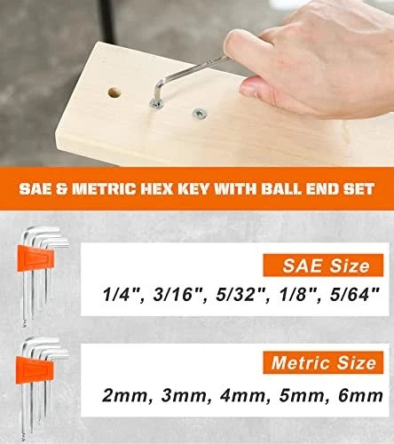 Screwdrivers Set with Case, 120-piece Includes Slotted, Phillips, 120-Piece