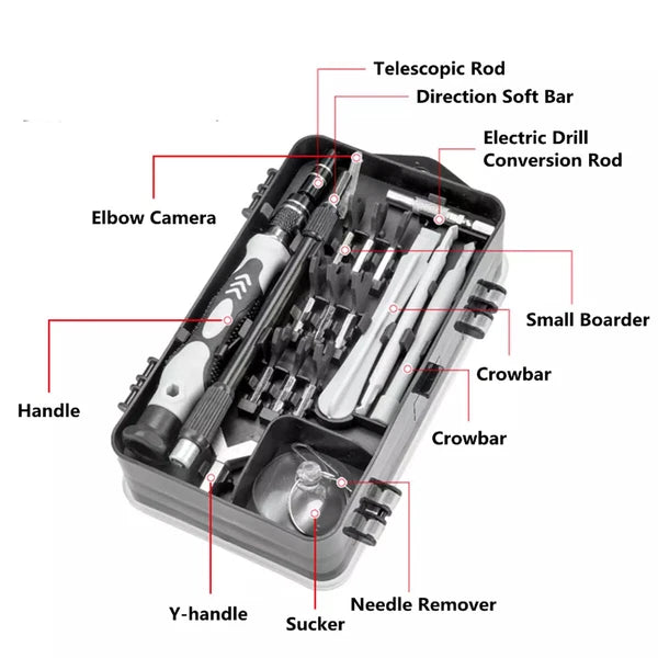 115 in 1 Precision Screwdriver Set Repair Tool Kit For Laptop Computer PC Phone