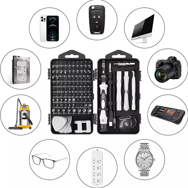 115 in 1 Precision Screwdriver Set Repair Tool Kit For Laptop Computer PC Phone