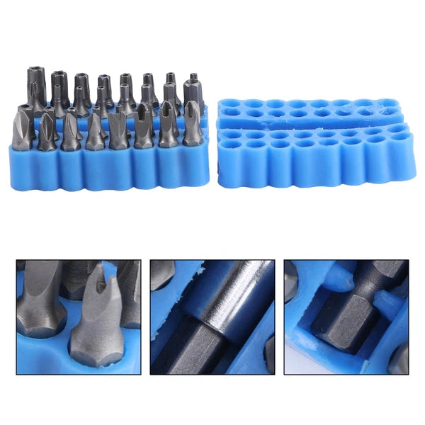 33 Pcs Hexagon Bit Tamper Resistant Star Bits Hexagonal Security Screwdriver