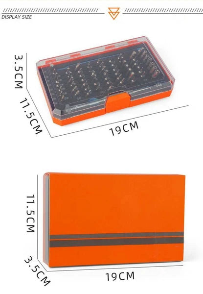 Orange 62 Pieces Precision Screwdriver set Kit Tool Laptop PC phones for clocks