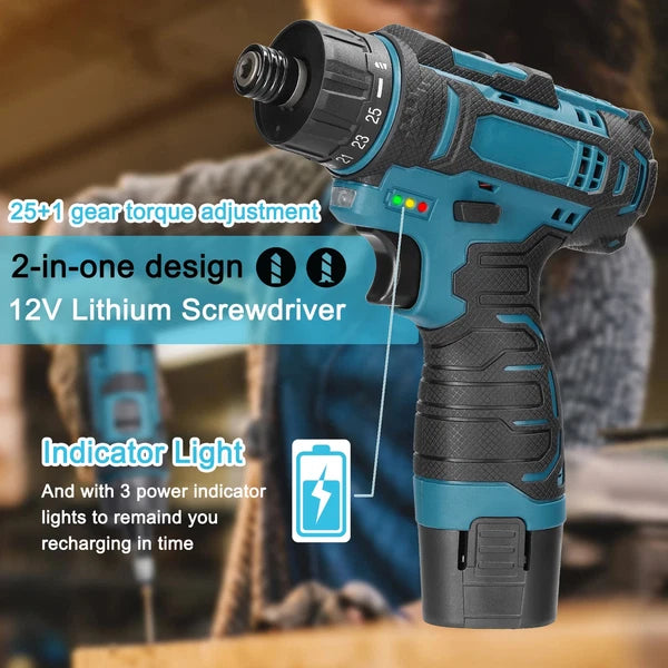 45/38Nm Screwdriver Torque Adjustable 2 Speed Control Modes Repairing Tool New