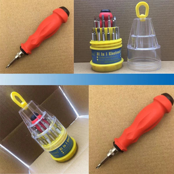 31 in 1 Screwdriver Set with Magnetic Tools for Hard Drive Watch  Precision Elec