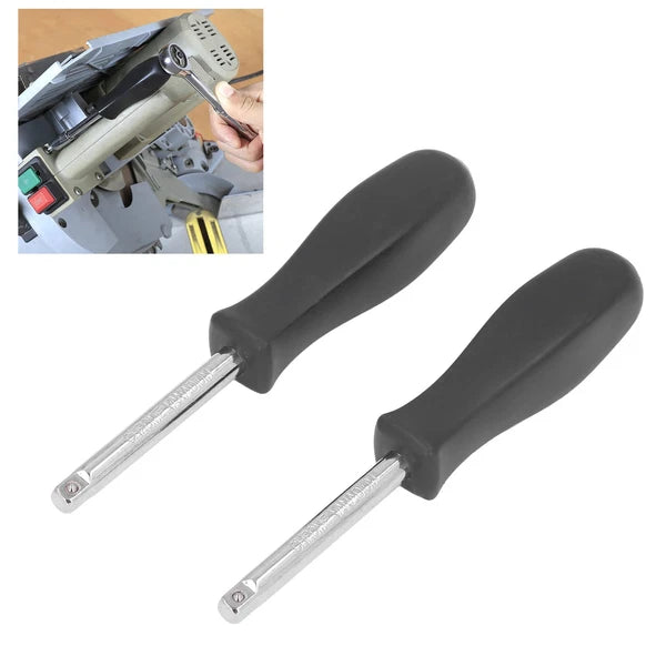 2Pcs Drive Spinner 1/4in Socket Driver Handle Tool Set Kit For Repair