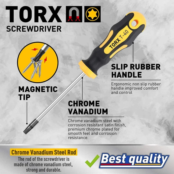 12piece Magnetic Torx Screwdrivers Set Magnetic Torx Driver Star Screwdrivers Se