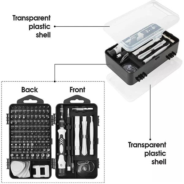 115 in 1 Precision Screwdriver Set Repair Tool Kit For Laptop Computer PC Phone