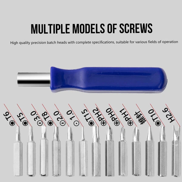 16 in 1 Small Magnetic Screwdriver Set Torx Driver Professional Repair Tool Kit