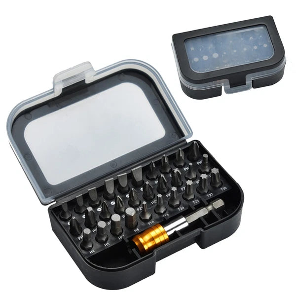 31 Pcs Screwdriver Set Kit Power Bits Precision Tools Magnetic Repair
