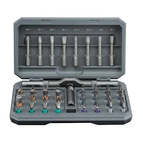 42 in 1 Magnetic Screwdriver Set, DIY Ratchet Screwdriver Set, Removable Self