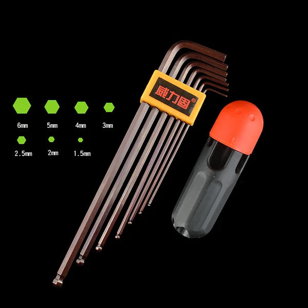 L-type Non-Magnetic Screwdriver Allen Key Ball End Head S2 Hex Wrench Auto Tools