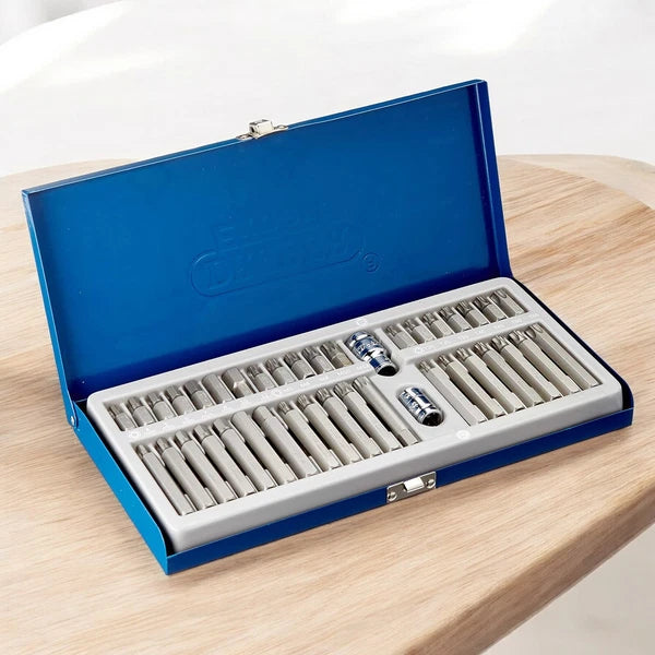 Expert Star Torx Hex Spline Bit Set 40pc Mechanics + Steel Case Draper 33322