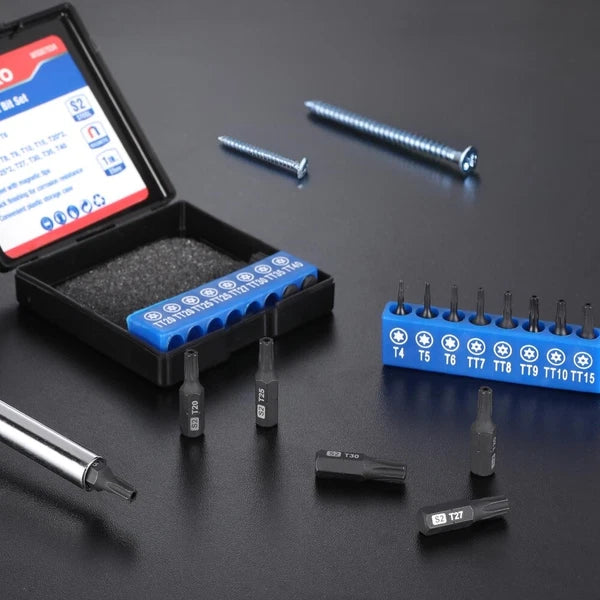 WORKPRO 16PIECE Security Torx Bit Set Tamper Proof Magnetic Torx Screwdriver Bit