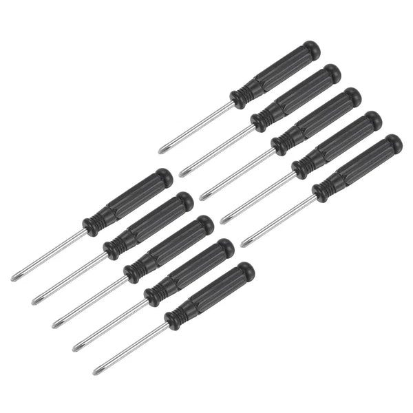 10Pcs 3.0mm Mini Phillips Screwdriver with Black Handle for Small Appliances