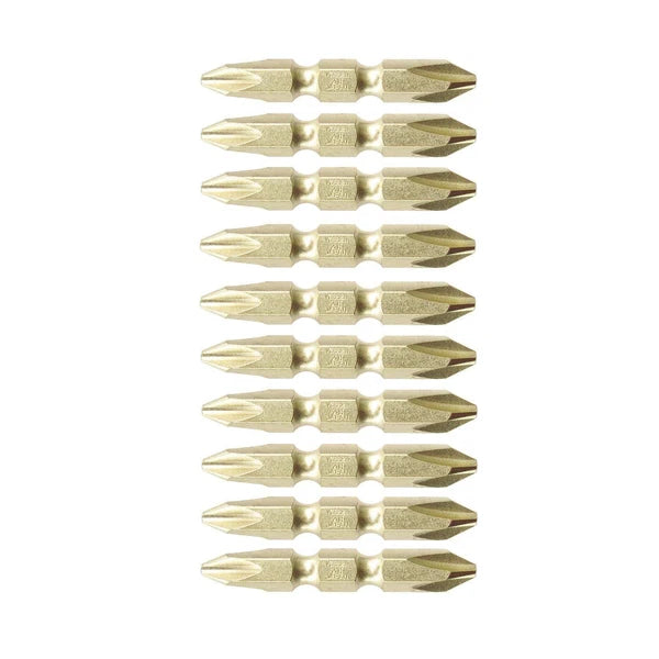 VESSEL Double End Gold Color Driver Bit Magnetic No.GM14 +1,+2,+3 45-200mm Japan