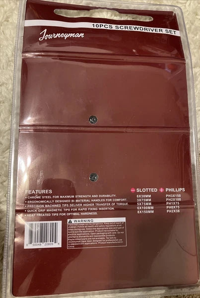 Journeyman 10 Pieces Screwdriver Set