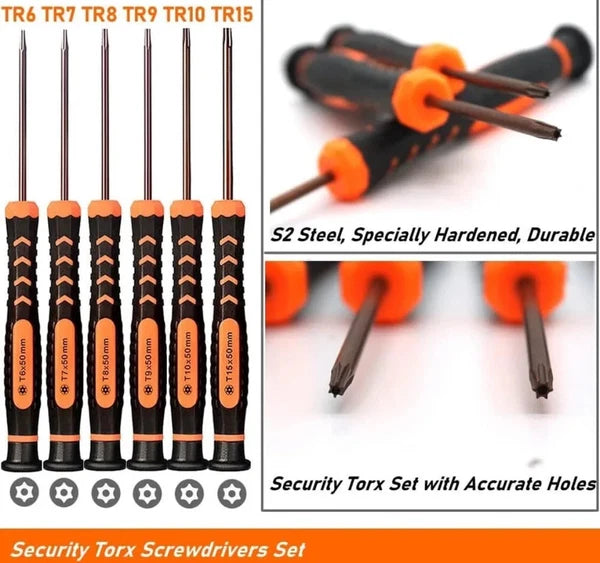 10PC Torx Screwdriver Set T2 T3 T4 T5 TR6 T7 T8H TR9 T10 T15 Magnetic Security