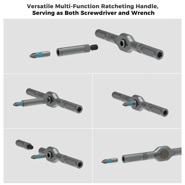 ANVANNA 42 in 1 Ratchet Screwdriver Set Ergonomic Design Compact Repair Kit