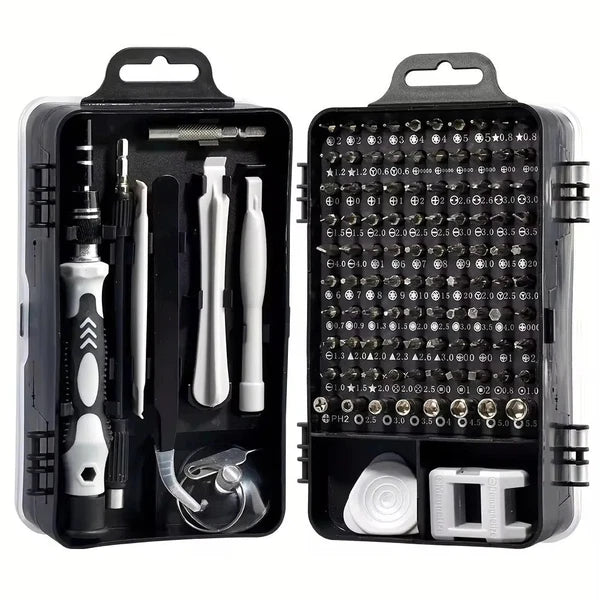 JCD 115-in-1 Precision Screwdriver Set with 98 Magnetic Bits for Repair