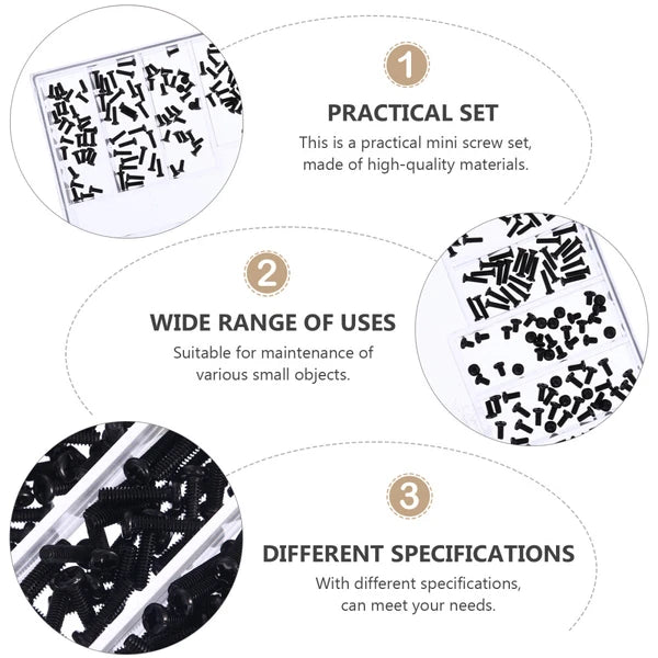 Air Replacement Screws Tiny for Electronics Console Hobby Assortment