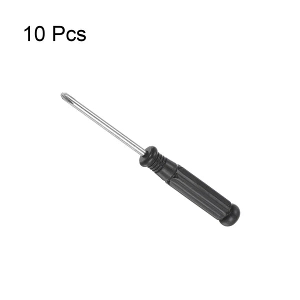 10Pcs 3.0mm Mini Phillips Screwdriver with Black Handle for Small Appliances