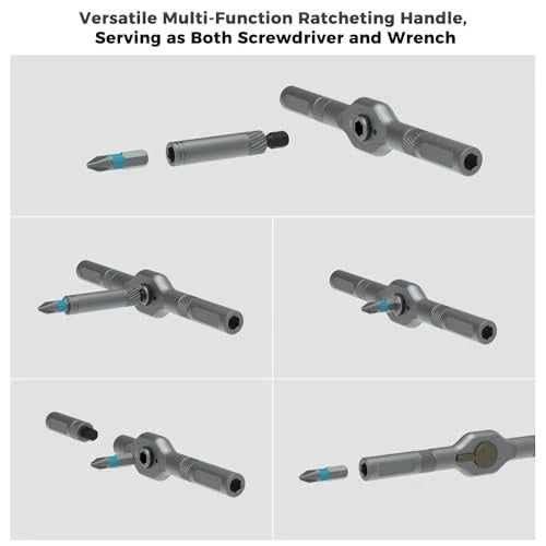 42 in 1 Magnetic Screwdriver Set, DIY Ratchet Screwdriver Set, Removable Self