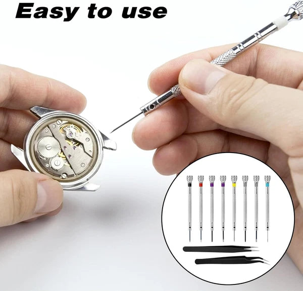 8 Pieces Professional Watch Screwdriver Set Micro Precision Watchmaker Screwdri