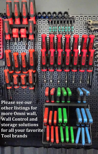 US General Icon hutch mount Organizer holder for ICON Nut Driver set tool box