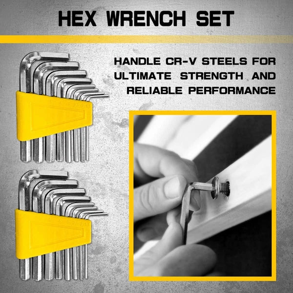 131-Piece Magnetic Screwdriver Set with Plastic Ranking, Includes Precision s...