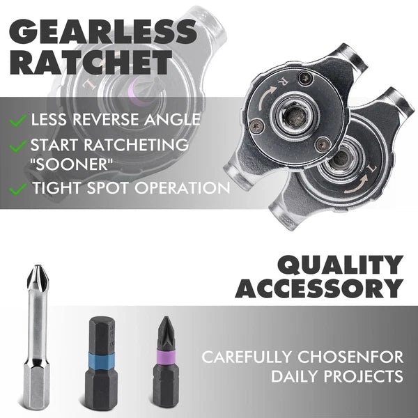 40in1 Ratchet Screwdriver Set Magnetic Bits Mini Repair Tool Kit PC iPhone DIY